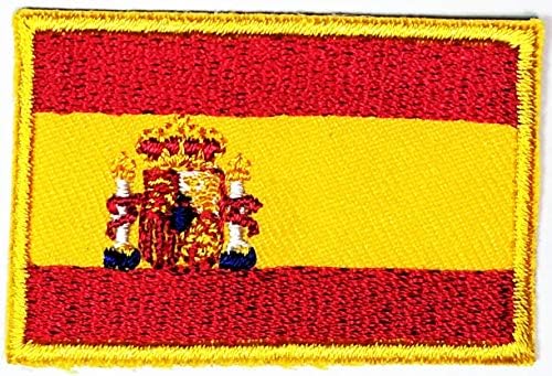 Parita Mini Bandle Patch Espanha Patches de bandeira nacional Espanha Bandeira uniforme emblema militar Ferro em costura em