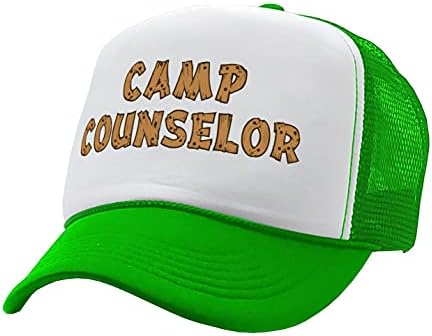 The Goozler - Conselheiro do acampamento - Guia do deserto da natureza - Turista - Vintage Retro Style Trucker Cap Hat Hat