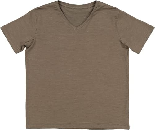 NUI Organics Merino Wool & Tencel Kids T-shirt, camada de base, tecido natural ultra macio, conforto durante todo