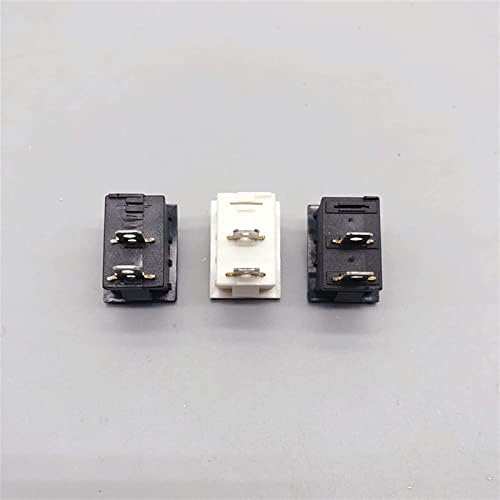 Xiangbinxuan Rocker Switch 10pcs Mini Rocker Switch, KCD1 3A 250VAC/6A 125VAC, 10 * 15mm, 2pin, 2 posição, liga/desliga,