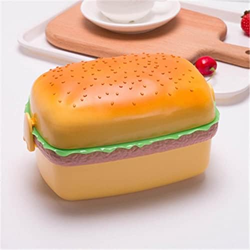 Lunhana de hamburger Tier duplo Burger fofo Bento Box Microondas Crianças