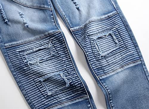 Maiyifu-gj mass angustiado jeans skinny jeans reto rasgado hip hop moto denim calças clássicas slim fit hole