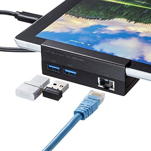 Sanwa Supply USB-3TCH26BK Hub USB tipo C para tablets