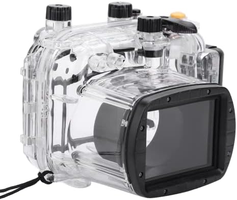 Câmera de câmera TGOON Caixa subaquática, abos de aço inoxidável borracha 130 pés subaquáticos boa fixabilidade 1/4in