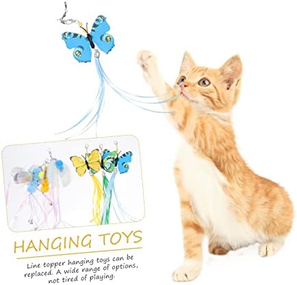 IPETBOOM 1 SET CAT Teaser Dragonfly Decor Sports Speed ​​and Buy Kitten Gat Stick Wand Dog Teaser Teaser Cat Toy Cat Toy
