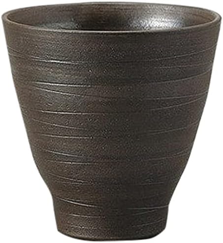 Conjunto de 10 xícaras de shochu, xícara de chut de cerâmica preta, 3,8 x 3,9 polegadas, 11,4 fl oz, restaurante,