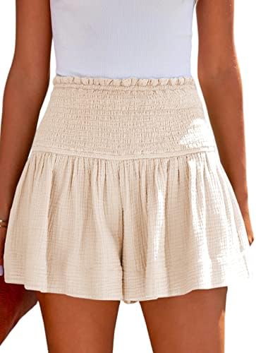 YAV Mulheres shorts para shorts de cintura alta de verão