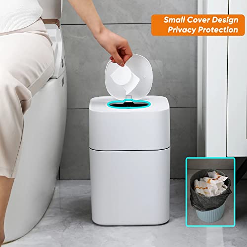 Lixo de lixo zhaoleei lata quadrada lixo bin cozinha banheiro quarto impermeável água grande privacidade de alto valor anti-odor pequeno tampa redonda
