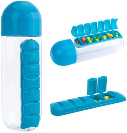 Caixa de água de 2 polegadas de uma caixa de pílula garrafa portátil da caixa de comprimidos da caixa de comprimidos Caixa