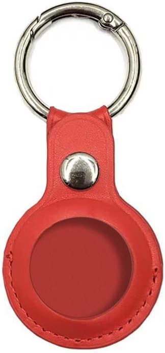 Keychains de airtag de couro com 4-embalagem multicoloridos com capas de rastreador de proteção e anéis-chave para Apple Airtags: Perfeito para carteiras, bagagem e animais de estimação