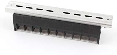 Novo LON0167 2 PCS Linha dupla 10 Posição do parafuso Terminal Block Conector de tira preto 660V 30a (2 Stück zweieihig 10 positionen