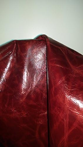 Couros Nat Borgonha Cherry Red 12 x12 Corte de couro com dois tons de estofamento macio para couro genuíno de couro genuíno pele de