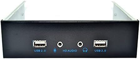 Connectores Bit de unidade óptica USB2.0 com painel de áudio dupla porta real hd-audio 9pin a 2 porta u2 painel preto