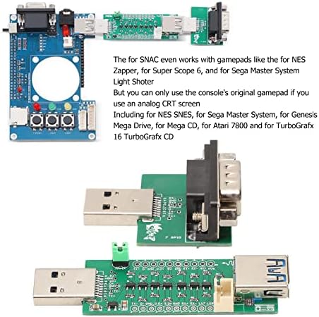 Adaptador do controlador USB 3.0 para SNAC, kit de módulo de conversor do controlador de jogo para adaptador de gensms para módulo Mister IO, plug and play