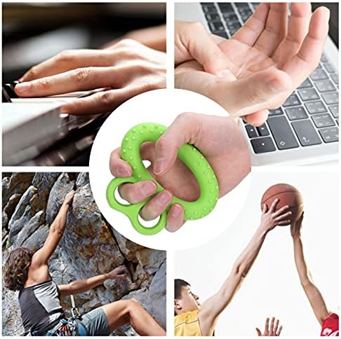 Fortalecedor de aperto manual, garra de mão portátil do exercício para aliviar o punho e dores do polegar, fitness Finger