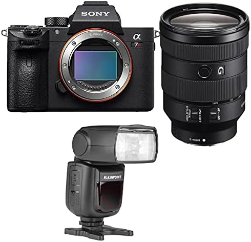 Sony Alpha A7R III Câmera digital sem espelho com Fe 24-105mm f/4 g pacote de lente OSS com ponto de flashpoint zoom liil