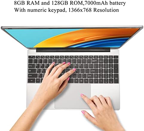 Laptop ACOGEDOR de 15,6 polegadas, 1366x768 FHD Display 8GB LPDDR RAM 1TB ROM ROM Dual CPU Computador portátil de