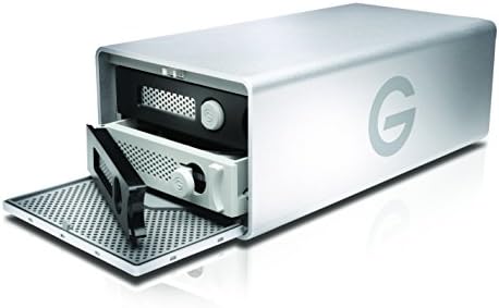 G-Technology 28TB G-IRD com Thunderbolt 3, USB-C e HDMI, sistema de armazenamento de acionamento duplo removível, prata-0G10414-1