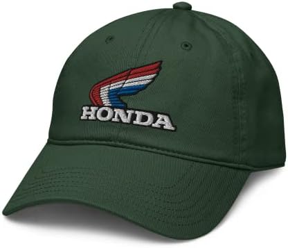 Honda Red, White e Blue Retro Logo Ajuste o chapéu de beisebol ajustável