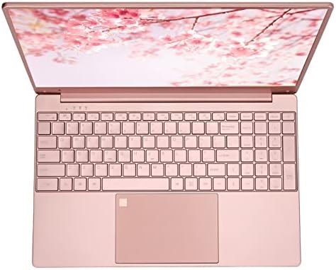Laptop de estudante de Ciciglow para Windows 11, PC portátil rosa de 16 GB de RAM, PC portátil rosa, duração mais longa