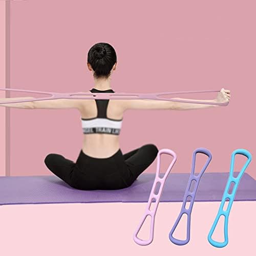 Dhtdvd Banda de resistência de ioga Pull, equipamento de fitness home com equipamento de treinamento de corda de corda de braço traseiro da perna elástico