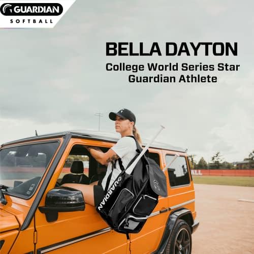 Bolsa de softball da série Guardian Baseball Diamond para mulheres ou bolsa de beisebol - detém 4 morcegos - tamanho