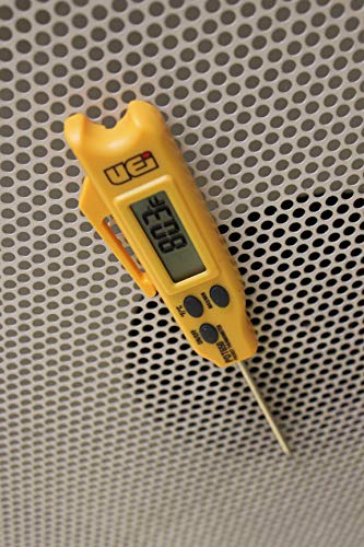 Instrumentos de teste de UEI PDT650 Termômetro digital dobrável, motorista amarelo e impacto, conjunto de soquete de impacto de 7 em 1, 6 tamanhos de driver hexadecimal mais um suporte de bits de 1/4 de polegada Klein Tools 32907