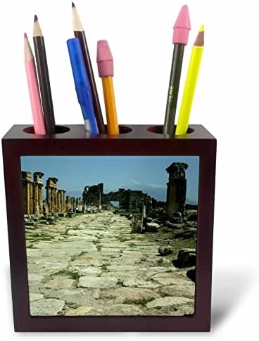 3drose colonnaded street hierapolis pamukkale fotografia - titulares de caneta de ladrilhos