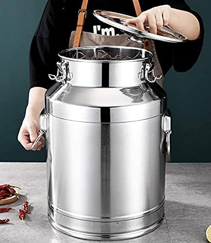 201 Bucket de água em aço inoxidável, leite aéreo lata de bala de vinho para armazenamento de chá para armazenamento líquido e sólido