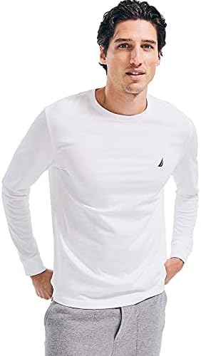 Camiseta de cola de manga longa de Nautica masculina