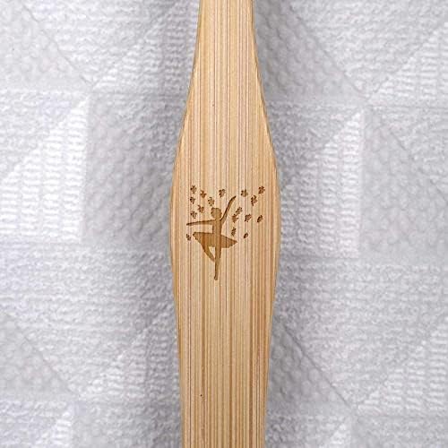 Escova de dentes de bambu 'bailarina e borboletas'