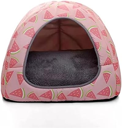 Scdzs Bed para Pet Pet Small Dog House Kittens Basket Cushion Pillow tape Tent da tenda removível Puppy Nest Cave Gatos Camas