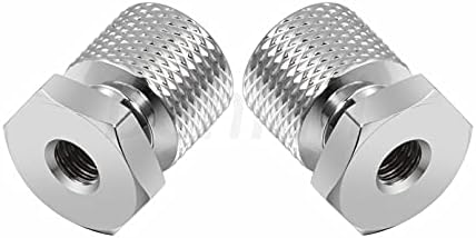 Benlari Chrome Solo Seat Nuts Seat nozes de montagem 1/4 -20 Tópico Compatível para Harley Davidson Turrendo Sofrail Street Glide