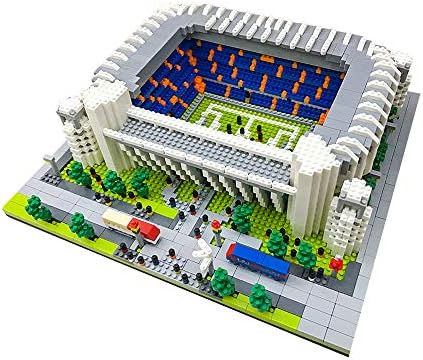 Dovob Micro Mini Blocks Real Madrid Stadium Modelo Conjunto de brinquedos arquitetônicos famosos presentes para crianças e adultos