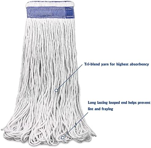 Cabeça de esfregaço de corda de algodão de 24 onças, reabastecimento de esfrego