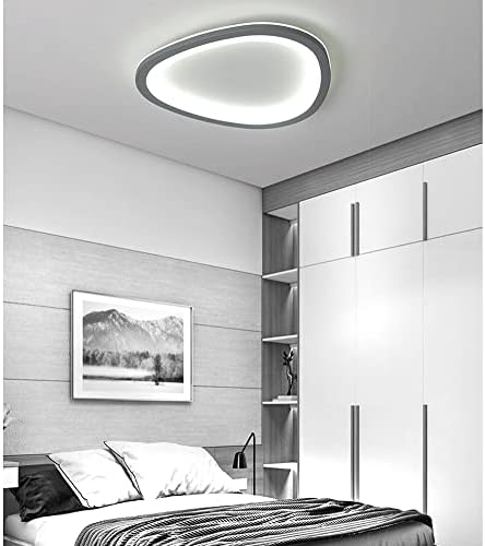 Luzes de teto Ataay, lâmpada de teto de teto de personalidade criativa, luz do teto de montagem em LED, luminária moderna plana, adequado para o quarto da cozinha varanda de entrada do corredor/natural/37cm