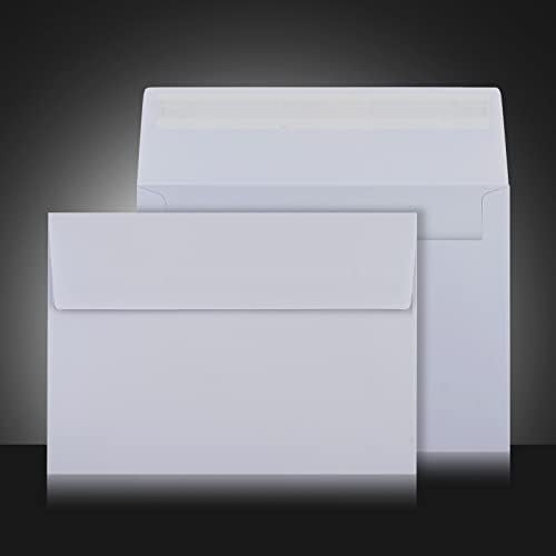 50 envelopes brancos de embalagem, envelopes de 5 x 7 polegadas, envelopes A7, envelopes de cartão, envelopes de convite,