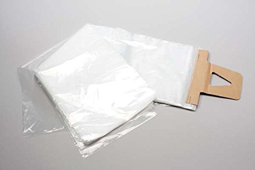 Clearbags 6 x 19 sacolas de jornais | Sacos poli de plástico transparente para jornais | Cabeçalho de papelão perfurou o design fácil