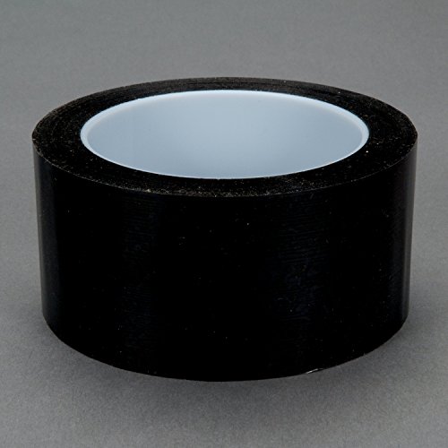 3m ™ fita de filme de poliéster 850 preto, 1/2 em x 360 yd, 18 por estojo núcleo de plástico