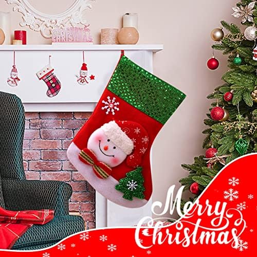 Bolsa de decoração de meias de doces de vesniba bolsa de natal de natal de Natal pequenos meias de presente de gifre gifra