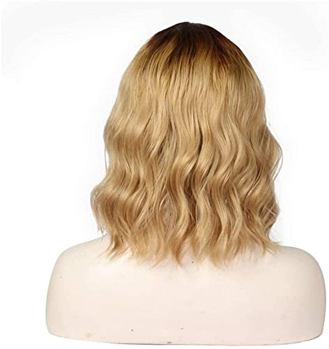 Motoza peruca na peruca europeia garota longa milho de milho dourado seda ondulação de alta temperatura Hair sintético Cabelo Africano Peruca