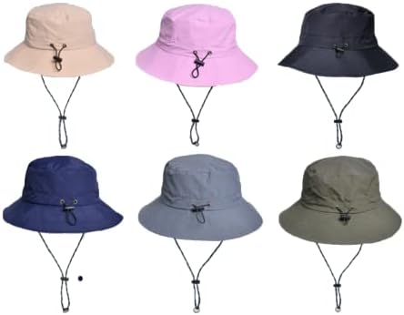 EXVVQOQO Wide Brim Hat-up Upf 50+ Proteção Hat de balde impermeável Chapéus dobráveis ​​Chapéus de safari para homens e mulheres