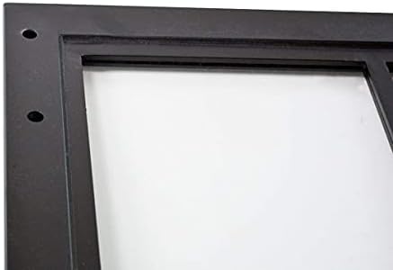 Hardware de porta dupla de 12 pés de 12 pés + 2 conjuntos 30x86,5 em painéis de porta de vidro enquadrados com folhas