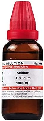 Dr. Willmar Schwabe Índia Acidum Gallicum Diluição 1000 CH garrafa de 30 ml de diluição