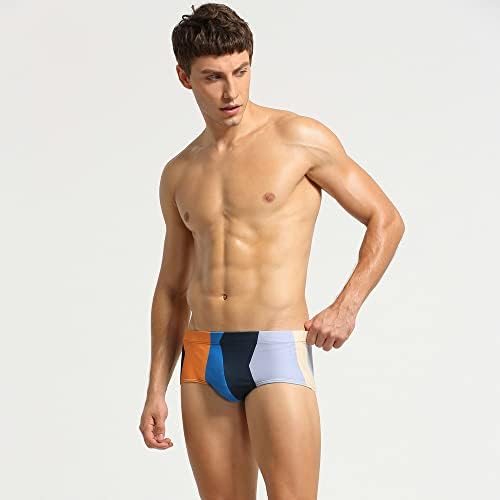 Wenkomg1 Swim Turnks for Men, Rápido de retalhos de retalhos de retalhos de natação
