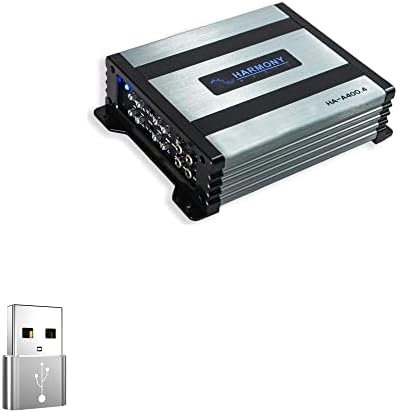 Adaptador de ondas de caixa compatível com o Soundstream Harmony-USB-A para C PORTCHANGER, USB TIPO-C OTG USB-A Converter Dados de carregamento para Harmonia Soundstream-Prata metálica