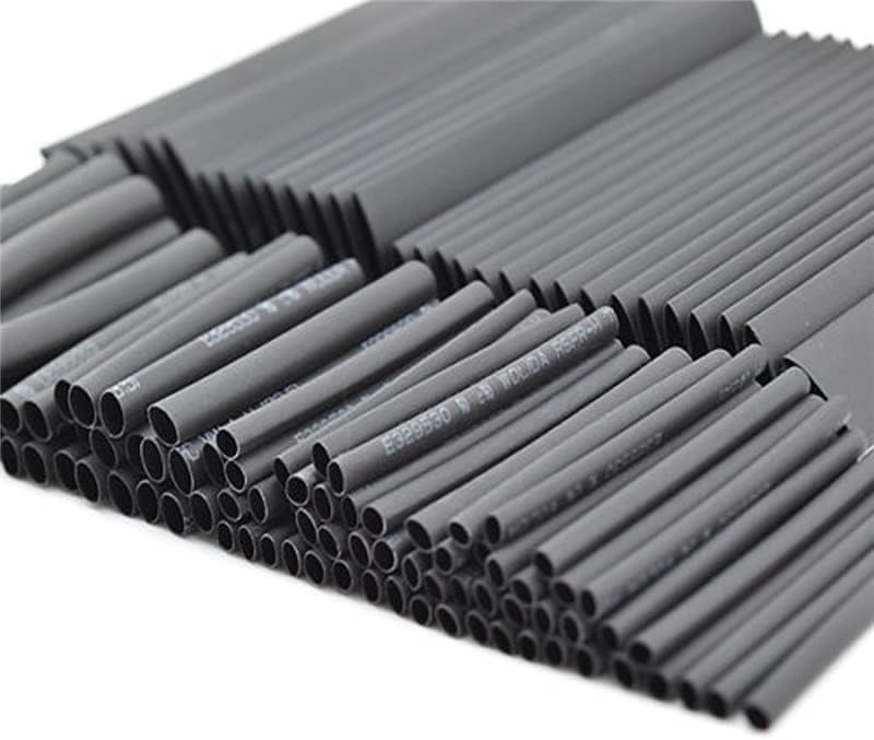120 PCs 7,4m Black 2: 1 A variedade de tubulação de tubo de tubo de tubo de tubo