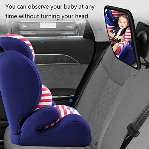 CEDZSW BEAÇÕES DE CARA VISTA VISTA Vista traseira Cydzsw, espelho de carro para bebês para assento traseiro, o Registro
