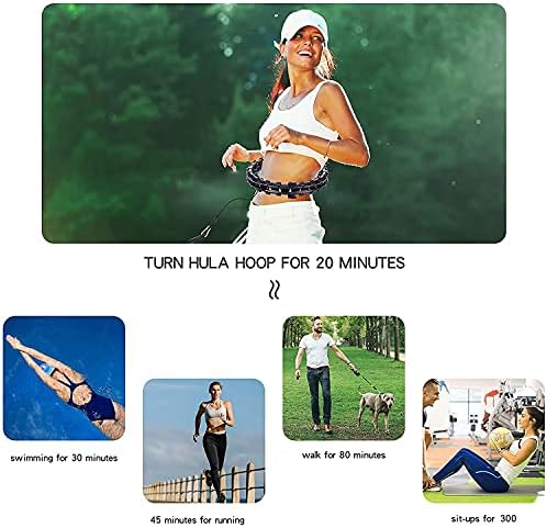 Aro para adultos hula círculo aros ponderados 2 em 1 argola de fitness com rotação automática e 360 ​​graus