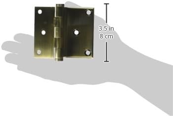 Deltana DHS3035U5 Brass sólidas de 3 polegadas x 3 1/2 polegada de superfície de superfície